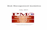 Risk Management Guideline - state.nj.us · Risk Management Guideline July, 2017 Procedures are subject to change without notice. Check the Capital Project Delivery website to ensure
