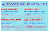 4 TYPES OF SENTENCES - waldengreen4-5.weebly.comwaldengreen4-5.weebly.com/uploads/2/3/8/5/23856531/language_reference...4 TYPES OF SENTENCES DECLARATIVE Declarative Sentences make
