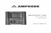 Megatest 1000 Megohmmeter Product Manual - Amprobecontent.amprobe.com/manualsA/MEGATEST-1000_Megohmmeter_Manual.pdf · 2. SAFETY PRECAUTIONS AND PROCEDURES 2.1 PRIOR TO USE Please
