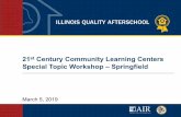 Special Topic Workshop – Springfield - iqa.airprojects.org · 07.03.2019 · • PBL in high-poverty communities can produce statistically significant gains in social studies and