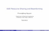 D2D Resource Sharing and Beamforming - UCSD DSP LABdsp.ucsd.edu/home/.../uploads/...d2d_resource_sharing_and_beamforming.pdf · D2D Resource Sharing and Beamforming PhuongBang Nguyen