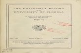 THE UNIVERSITY RECORD - University of Floridaufdcimages.uflib.ufl.edu/UF/00/07/55/94/00141/universityrecord531univ.pdf · SCHEDULEOFCOURSES SECONDSEMESTER1957-58 MINIMUMSIZEOFCLASSES