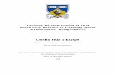 Chisha Teza Sikazwe - research-repository.uwa.edu.au · The Effective Contribution of Viral Respiratory Infection to Wheezing Illness in Hospitalised Young Children Chisha Teza Sikazwe