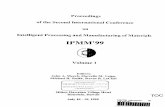 Proceedings of the Second International Conference on ... · vm IPMM'99 The Second International Conference on Intelligent Processing and Manufacturing of Materials Volume 1 Contents