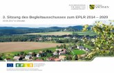 3. Sitzung des Begleitausschusses zum EPLR 2014 2020 · Europa 2020 für intelligentes, nachhaltiges und integratives Wachstum beitragen und die thematischen Ziele der ESIF-VO widerspiegeln.