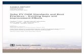 Solar PV O&M Standards and Best Practices Existing Gaps ... · ICOMP Installation Commissioning Operation & Maintenance of Photovoltaic Systems IEC International Electrotechnical