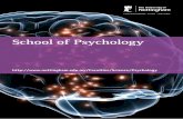 School of Psychology - nottingham.edu.my · School of Psychology The Malaysia Campus is a full and integral part of The University of Nottingham and offers students the Nottingham