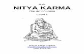 NITYA KARMA - vedavyasacenter.org · 2 VOCABULARY nitya: daily, eternal; the rhythm of nature. karma: action, ritual Nitya Karma teaches us how to perform our daily routines in a