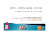 IUT de Perpignan, département G.I.M. Ch. de la Passio ...gim.iut.univ-perp.fr/.../PDF_Eolienne_urbaine_a_pales_annulaires.pdf · Rotor de 6 pales annulaires 12 pales enroulées Chaque