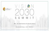4IR - Its implications for South Africa - Vision 2030vision2030.co.za/wp-content/uploads/2017/06/NEMISA-4IR.pdf · 4th Industrial Revolution Characterised by a convergence of different