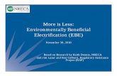More is Less: Environmentally Beneficial Electrification (EBE) K -EPRI-IEA... · Summary Data Pre Shift With 50% Coal, 50% Gas 0.715 tons/MWh Space Heat Number Emissions Oil 20,000