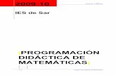 PROGRAMACIÓN DIDÁCTICA DE MATEMÁTICAScentros.edu.xunta.es/iesdesar/webantiga/dptos/matematicas/Programacion... · de Matemáticas opción B de 4º de ESO, un grupo de Matemáticas