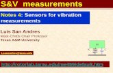 S&V measurements - rotorlab.tamu.edu 4 sensors for vibration measurement.pdf · Luis San Andres Mast-Childs Chair Professor Texas A&M University Notes 4: Sensors for vibration measurements