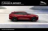 YOUR PERSONALISED JAGUAR F-PACE R-SPORT · You are, however, advised to check vehicle specifications with your Jaguar retailer prior to ordering to avoid any misunderstandings especially