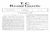 T.C. Resmî Gazeteresmigazete.gov.tr/arsiv/3330.pdf · T.C. Resmî Gazete Tesis tarihi : 7 Teşrinievvel 1336 İdare ve yazı işleri için Başvekâlet Neşriyat Müdürlüğüne