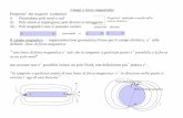 Campi e forze magnetiche Proprieta Possiedono poli e sudpauletta/corso_mat/lezioni/campi_magnetici.pdf · “la tangente a qualsiasi punto di una linea di forza magnetica e ... funzionamento