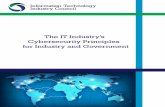 The IT Industry’s Cybersecurity Principles for Industry ... · The IT Industry’s Cybersecurity Principles for Industry and Government PAGE As industry and governments work together