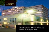 Rutherford Hotel Nelson Conference Pack · And what could be better than staying in the only fully-serviced hotel accommodation in Nelson? Rutherford Hotel offers a range of accommodation