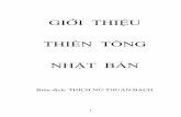 GIỚI THIỆU THIỀN TÔNG NHẬT BẢNdieunhan.weebly.com/uploads/2/9/1/3/29139375/gt_thien_tông_nhat_ban... · (Tỷ Duệ) là tổ đình tông Thiên Thai, nơi ngài được