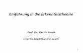 Prof. Dr. Martin Kusch  · 4 (a) Erkenntnistheorie ist eine normative Disziplin. § Gegen naturalistische Formen der Erkenntnistheorie! Epistemi-
