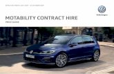M OTABILITY CONTRACT HIRE - volkswagen.co.uk · contents page 02 up! page 04 polo page 06 golf page 08 golf estate page 10 golf sv page 12 t-roc page 14 tiguan page 16 tiguan allspace