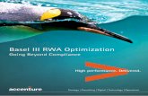 Basel III RWA Optimization - Accenture · 1. Introduction 3 2. Basel III RWA Optimization 5 2.1 Key determinants of RWA 5 2.2 Focus Topics for Basel III RWA Optimization 5 2.3 Challenges