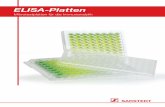 681 ELISA PLatten D 0314 - sarstedt.com · ELISA-Platten ELISA-Platten Mikrotestplatten für die Immunalalytik Material, Zertifizierung und Kennzeichnung Aufwändige Analysen zum