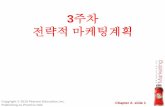 3주차 전략적 마케팅계획 - contents.kocw.netcontents.kocw.net/KOCW/document/2015/yeungnam/kimsanghyeon/3.pdf · •전략계획은 조직의 목표 및 역량과 변화하는