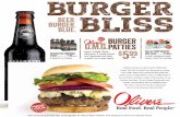 BURGER Burger Beer Blue BLISS · The robust, roasty beer has just enough hoppy bite to cut the richness in this epic dish. Beer Burger Blue O Real Food. Real People M G.® /lb These
