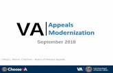 VA Appeals Modernization - dva.wa.gov Appeals Mod Stand Alone_9.20... · –VA will receive new legacy appeals through February 2020 •Veterans receiving a Rating Decision prior