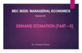 DEMAND ESTIMATION (PART II) - CA Sri Lanka · Demand Estimation: Marketing Research Approaches Consumer Surveys Observational Research Consumer Clinics Market Experiments These approaches