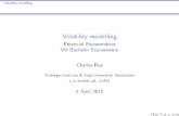 Volatility modelling - Financial Econometrics VU Bachelor ...personal.vu.nl/c.s.bos/fe15/pdf/finectr_vola.pdfVolatility modelling Volatility modelling Financial Econometrics VU Bachelor