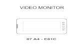 Video Monitor 07 A4-E81C - alarmysro.sk Monitor... · Pomocou potenciometra môžete nastaviť hlasitosť hovoru, krútením v smere hodinových ručičiek znižujete hlasitosť /proti
