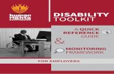 DISABILITY TOOLKIT - sahrc.org.za SAHRC Disability Monitoring... · PDF filethe rights of employees with disabilities reasonable accommodation assessing accessibility creating inclusive