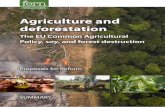 Agriculture and deforestation - fern.org CAP SUMMARY... · 4 The EU Common Agricultural Policy, soy, and forest destruction 2. The CAP and the GATT The CAP and its impact on soy imports