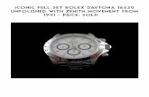 Iconic full set Rolex Daytona 16520 unpolished with Zenith ... · Iconic full set Rolex Daytona 16520 unpolished with Zenith movement from 1991 Very rare Rolex Oyster Perpetual Cosmograph