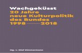 Wachgeküsst - 20 Jahre neue Kulturpolitik des Bundes 1998-2018 · Felix Falk — geboren 1979 in Wismar. Magister der Musikwissenschaften, Politikwissen - schaften, Publizistik-