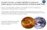 Cupid's Arrow: a small satellite to measure noble gases in ... · Cupid's Arrow: a small satellite to measure noble gases in the atmosphere of Venus and Titan 1Sotin C,1Arora N, 2Avice