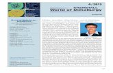 4 / 2013 · 192 World of Metallurgy – ERZMETALL 66 (2013) No. 4 Economics, Technology and Science Economics EU reviews policies to revive alu-minium industry.