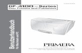 DP-4100 Series Manual Deutsch - dtm-print.eudtm-print.eu/manuals/511276-DP-4100-Manual-DE.pdf · • Platzieren Sie den Publisher so, dass eine angemessene Luftzirkulation gewährleistet