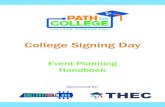 College Signing Day - tn.gov · Sample Letter to Higher Education Institutions 28 Sample Higher Education Thank You Letter 29 Sample Donation Request Letter 30 Sample Donation Thank