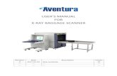 USER’S MANUAL FOR X RAY BAGGAGE SCANNER · USER’S MANUAL FOR X‐RAY BAGGAGE SCANNER Revision Date Description Initials 0 2017‐01‐02 New template LR