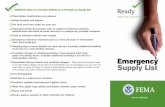 Emergency Supply List - content.govdelivery.com · the Federal Emergency Management Agency . q q q q q q q q q q q. Recommended Items to Include in . a Basic Emergency Supply Kit: