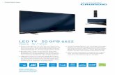LED TV 55 GFB 6622 - cdn.billiger.com · Product News | Vision LED TV 55 GFB 6622 Vision 6 55" / 139 cm Smart Inter@ctive TV 4.0 Plus mit Dual Core Prozessor, der neuen Benutzeroberfläche