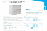 Air handling units for swimming pools - Intel trade · Air handling units for swimming pools 6 HEAT PUMPS - AIR CONDITIONING - REFRIGERATION - AIR HANDLING - HEAT EXCHANGE - NA 15.649