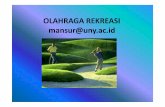 OLAHRAGA REKREASI mansur@uny.acstaffnew.uny.ac.id/upload/131453194/pendidikan/olahraga-rekreasi.pdf · Rekreasi aktif, b. Sport event c. Nostalgia 4. Membicarakan dampak sosial budaya,