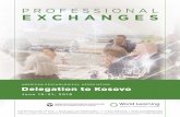 PROFESSIONAL EXCHANGES - worldlearning.org · Kosovo on the APA delegation. Led by Dr. Amanda Clinton, Senior Director for the APA Office of International Affairs, the program will