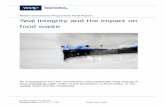 Retail Innovations Programme Final Report Seal integrity ... - Seal integrity and the impact... · PDF fileFigure 10 A foil tray showing the effect of damaged rubber in the sealing