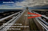Optimizing transformation - Accenture · PDF fileOptimizing transformation 8 A transformation blueprint 11 Conclusion13 Accenture case studies 14 2 Optimizing transformation in defense