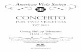 Concerto for Two Violettas, TWV 52:G3 · m. 31 (once in the Violetta I and twice in the Violetta II). This is in contrast to the Viola Concerto in G Major, TWV 51:G9, which uses the